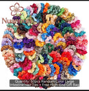 50-Piece Satin Scrunchie Set – Colourful Hair Ties for Curly, Natural & Relaxed Hair