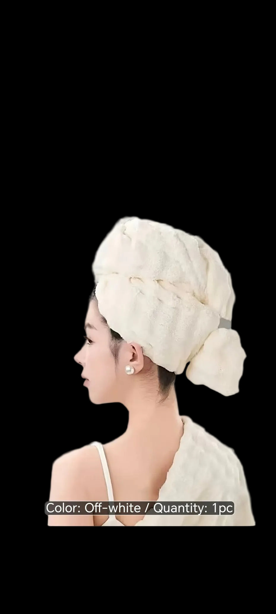 Large Microfibre Hair Towel Wrap – Super Absorbent Quick-Dry Turban for Curly, Thick & Long Hair