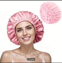 Reusable Waterproof Shower Cap for Women. Double-Layer Hair Protection Cap | 28cm
