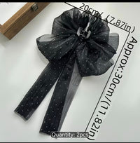 2-Piece Oversized Bow Hair Clip Set – Elegant Ribbon Hair Bows for Women