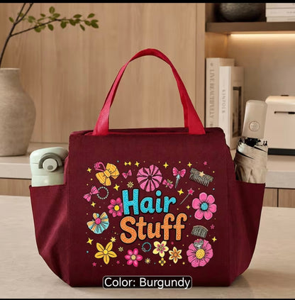 Hair Accessories & Styling Tools Organiser Bag – Portable Hair Stuff Storage Tote
