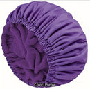 Reusable Waterproof Shower Cap for Women. Double-Layer Hair Protection Cap | 28cm