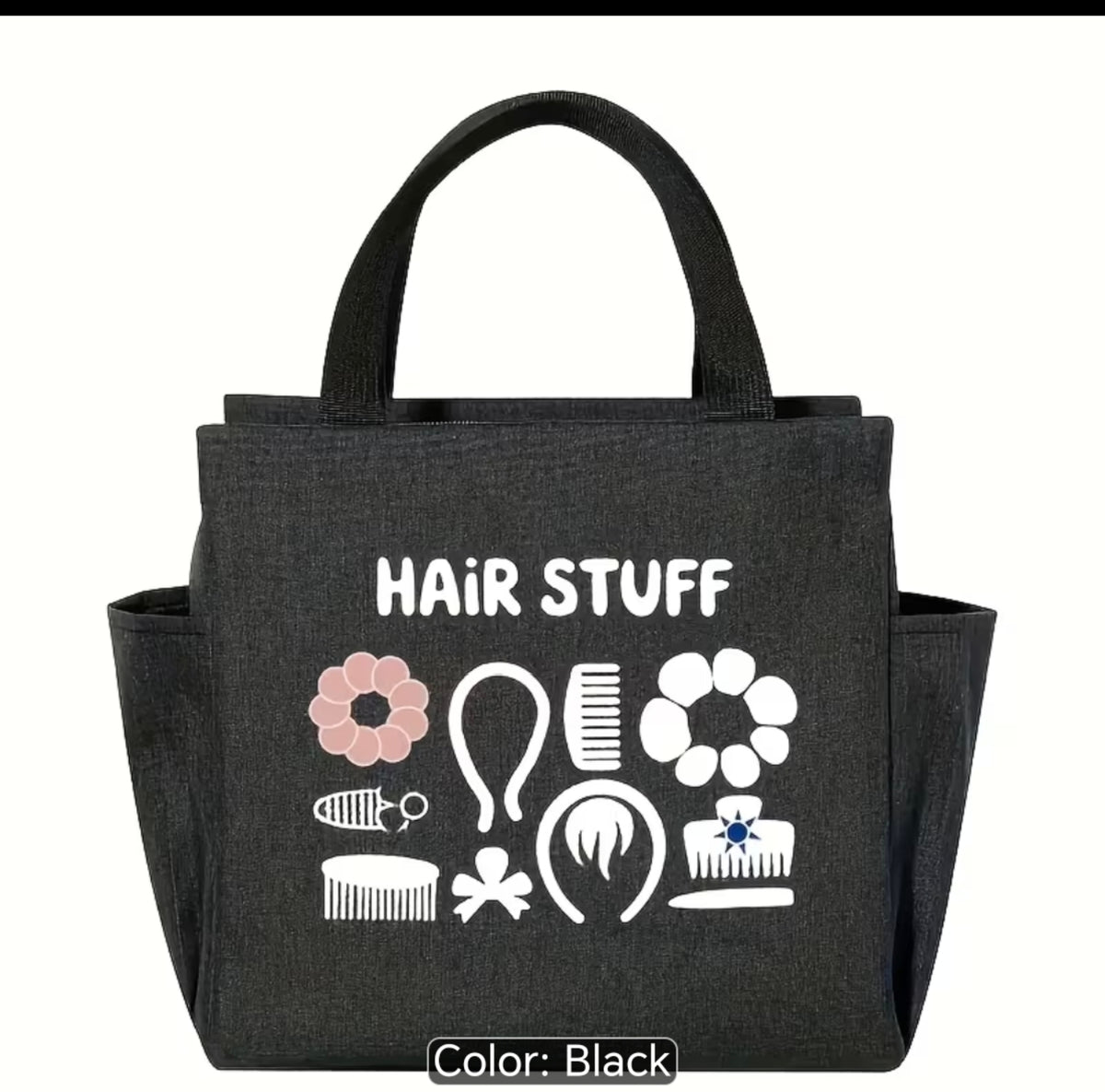 Hair Accessories & Styling Tools Organiser Bag – Portable Hair Stuff Storage Tote