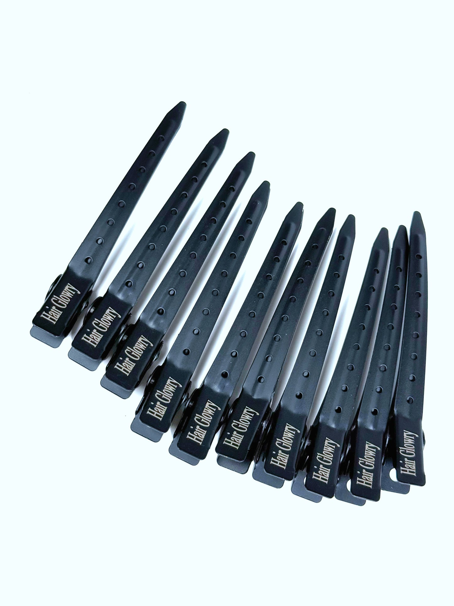 Professional Hair Sectioning Clips | Black & Gold (10 Piece)