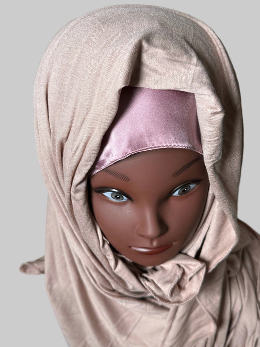 Silk Hijab Hair Protection Bonnet | Satin Under Hijab Cap