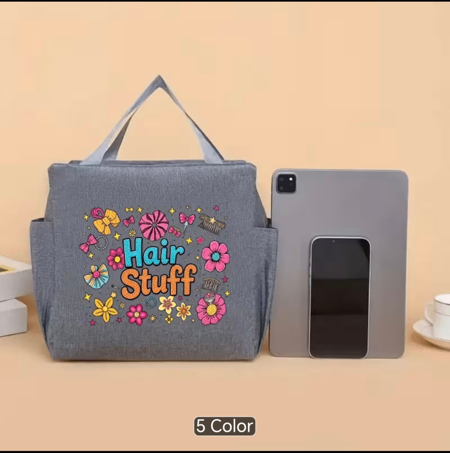Hair Accessories & Styling Tools Organiser Bag – Portable Hair Stuff Storage Tote