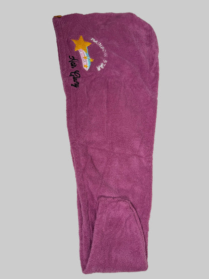Hairglowry Microfiber Hair Towel Wrap | Ultra Absorbent Hair Drying Towel for Curly, Natural & All Hair Types