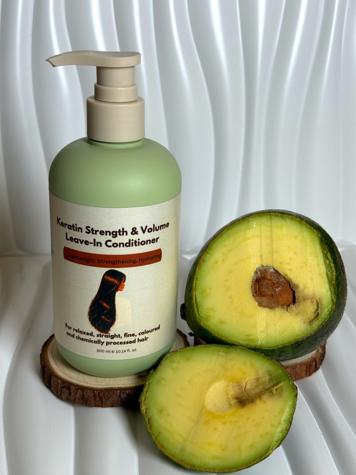 Keratin Strength & Volume Leave-In Conditioner for Relaxed, Coloured & Chemically Processed Hair – 300 ml