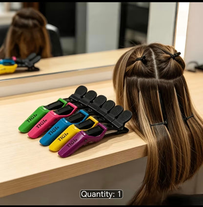 5-Piece Professional Sectioning Hair Clips – Strong Hold Crocodile Clips for Styling