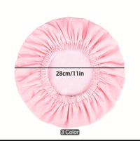 Reusable Waterproof Shower Cap for Women. Double-Layer Hair Protection Cap | 28cm