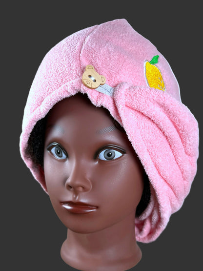 Hairglowry Microfiber Hair Towel Wrap | Ultra Absorbent Hair Drying Towel for Curly, Natural & All Hair Types