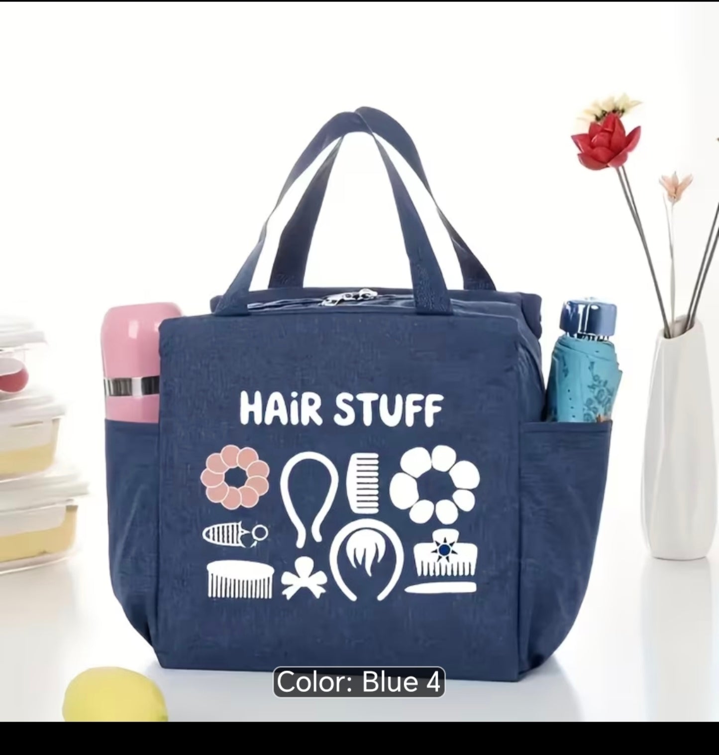 Hair Accessories & Styling Tools Organiser Bag – Portable Hair Stuff Storage Tote