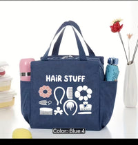 Hair Accessories & Styling Tools Organiser Bag – Portable Hair Stuff Storage Tote