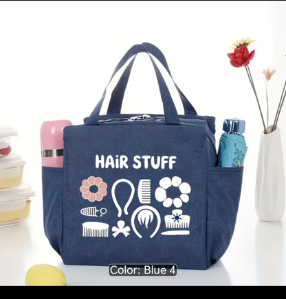 Hair Accessories & Styling Tools Organiser Bag – Portable Hair Stuff Storage Tote
