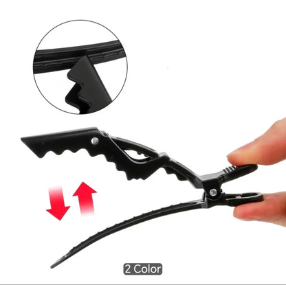 Professional Duckbill Hair Sectioning Clips – Strong Grip Styling Clips for Thick & Curly Hair